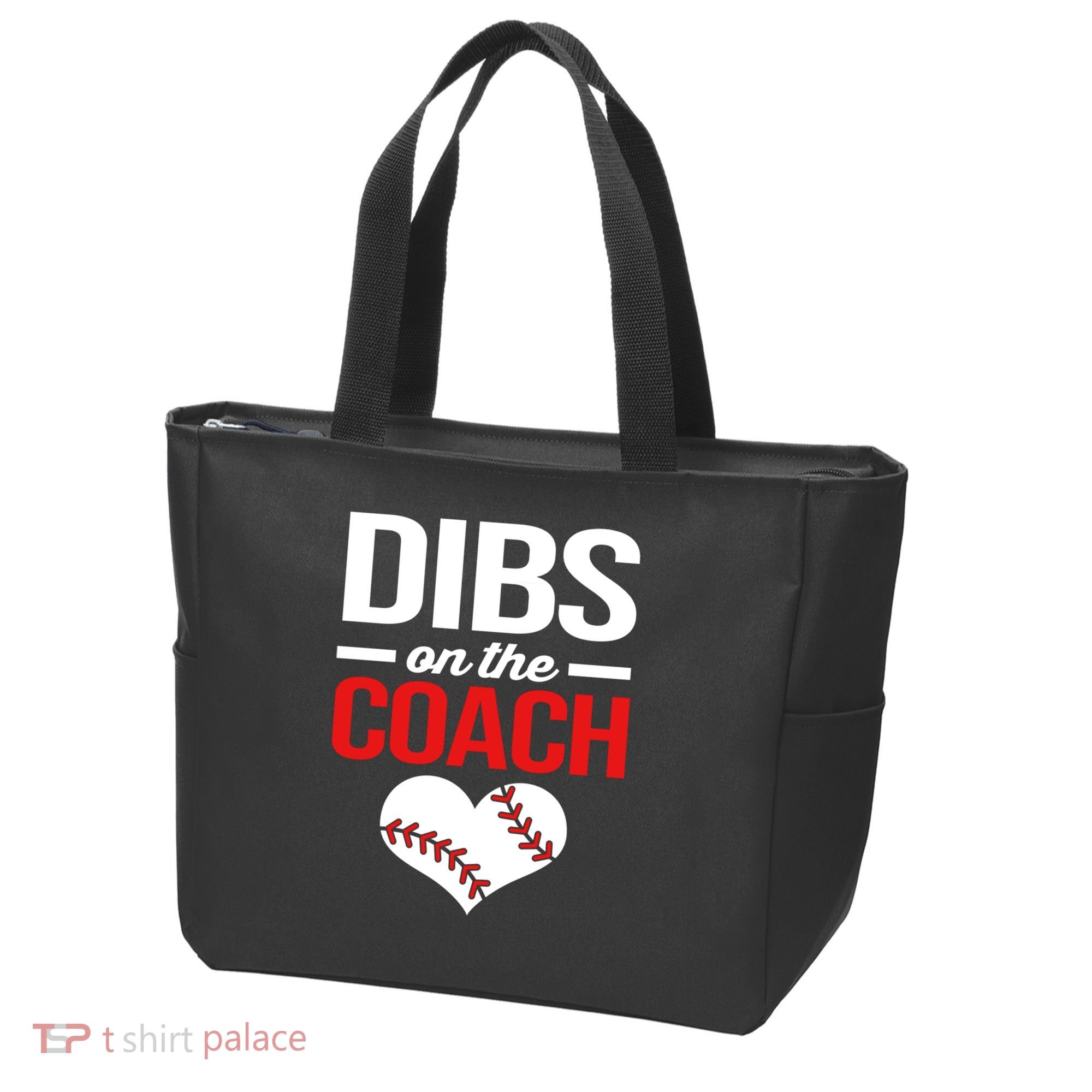 Dibs On The Coach Baseball Women Gift Tote Bag