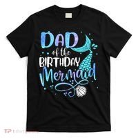 Dad Of The Birthday Mermaid Family Matching Party Squad T-Shirt thumb 0