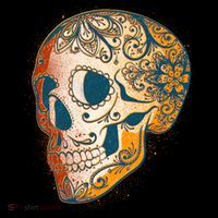 Day Of The Dead Grunge Sugar Skull Coffee Mug thumb 5