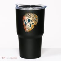 Day Of The Dead Grunge Sugar Skull Tumbler thumb 0