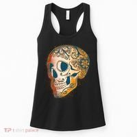 Day Of The Dead Grunge Sugar Skull Women's Tank Top thumb 0