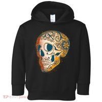 Day Of The Dead Grunge Sugar Skull Toddler Hoodie thumb 0