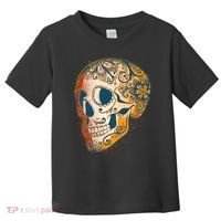 Day Of The Dead Grunge Sugar Skull Toddler T-Shirt thumb 0
