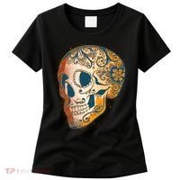 Day Of The Dead Grunge Sugar Skull Women's T-Shirt thumb 0