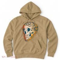 Day Of The Dead Grunge Sugar Skull Hoodie thumb 0