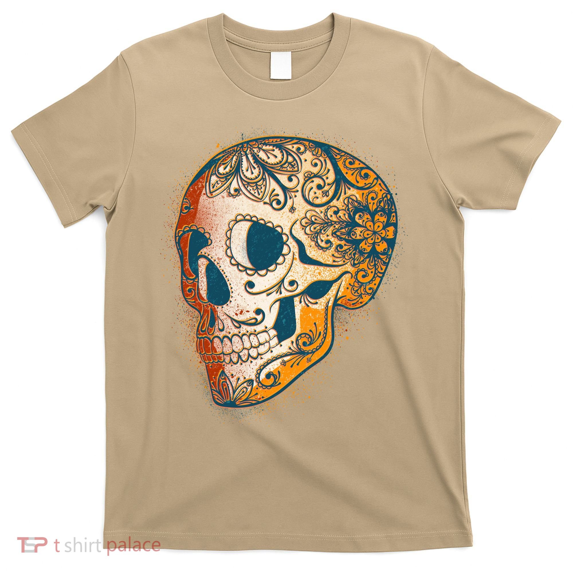 Day Of The Dead Grunge Sugar Skull T-Shirt