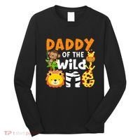 Daddy Of The Wild One Zoo Bday Party Safari Jungle Animals Long Sleeve Shirt thumb 0