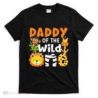Daddy Of The Wild One Zoo Bday Party Safari Jungle Animals T-Shirt thumb 0