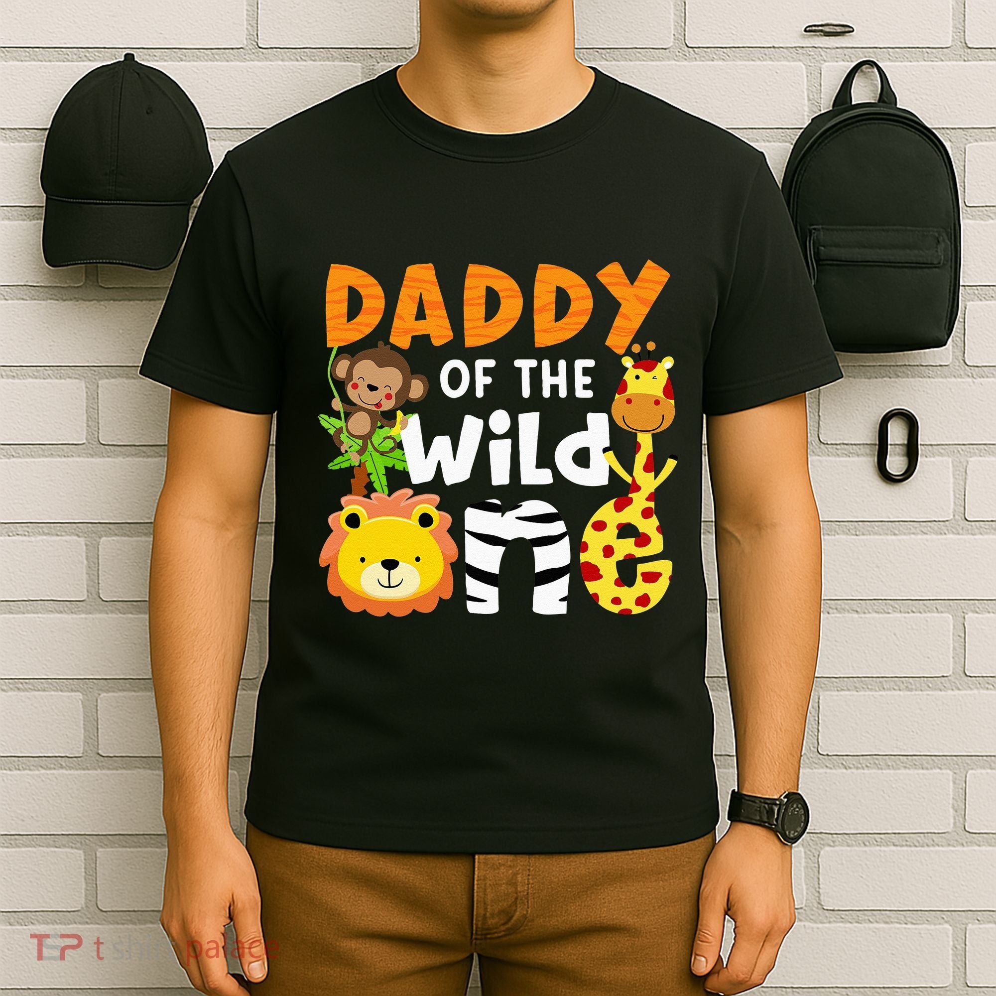 Daddy Of The Wild One Zoo Bday Party Safari Jungle Animals T-Shirt