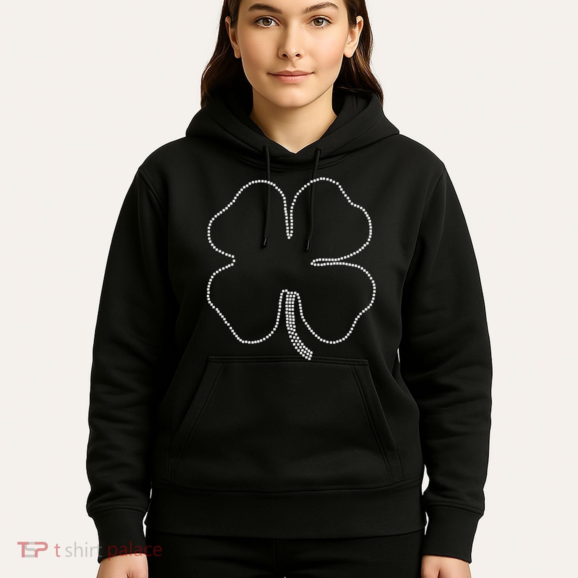 Dotted Cloverleaf St. Patrick's Day Hoodie