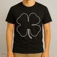 Dotted Cloverleaf St. Patrick's Day T-Shirt thumb 3