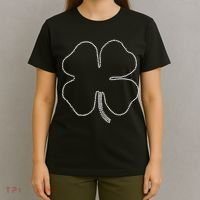 Dotted Cloverleaf St. Patrick's Day T-Shirt thumb 4