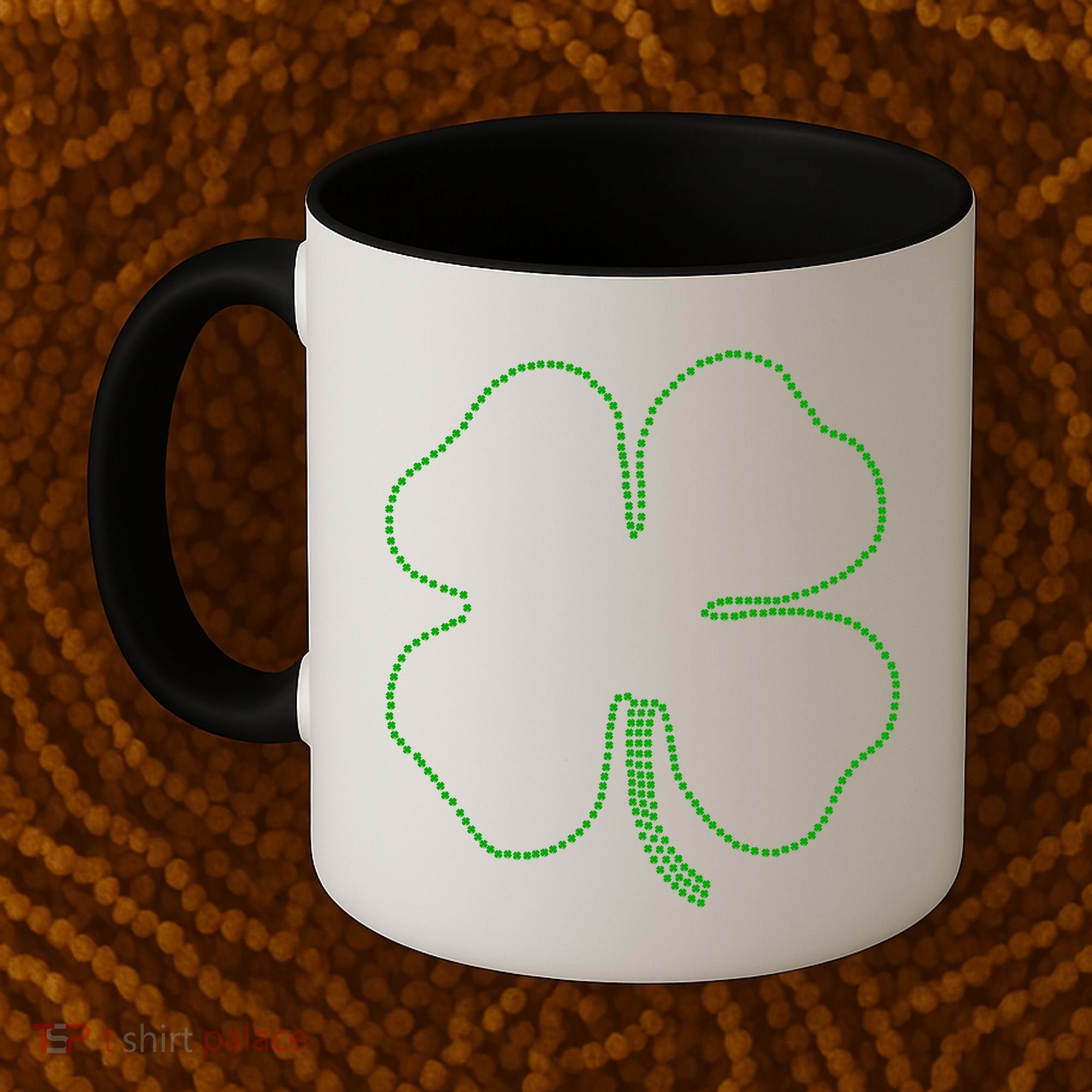 Dotted Cloverleaf St. Patrick's Day Coffee Mug