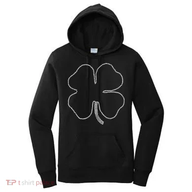Dotted Cloverleaf St. Patrick's Day Women's Hoodie