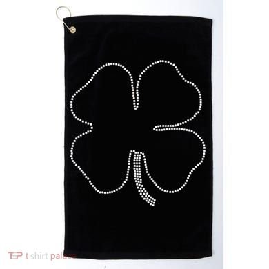 Dotted Cloverleaf St. Patrick's Day Golf Towel
