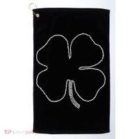 Dotted Cloverleaf St. Patrick's Day Golf Towel thumb 0