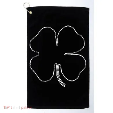 Dotted Cloverleaf St. Patrick's Day Golf Towel
