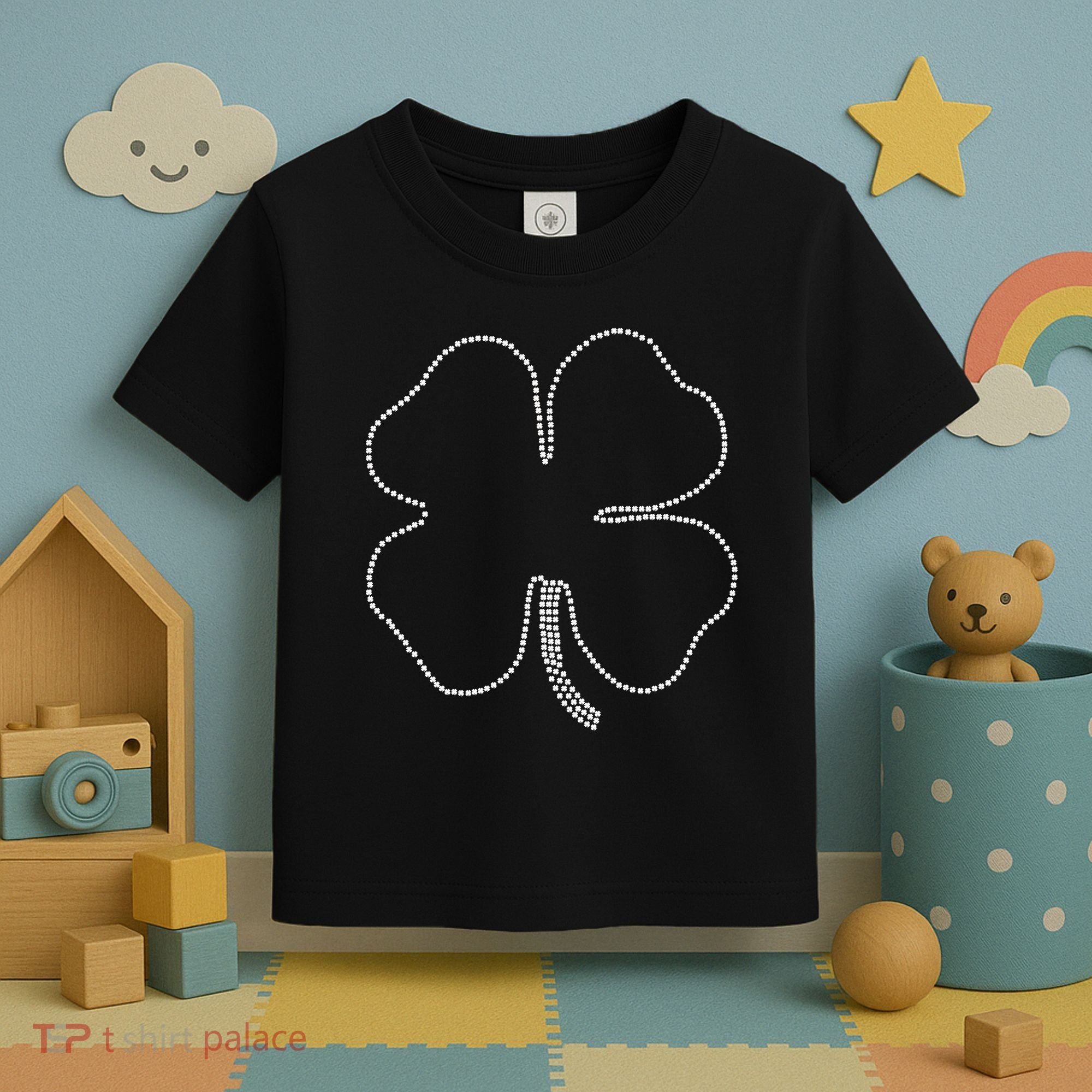 Dotted Cloverleaf St. Patrick's Day Toddler T-Shirt
