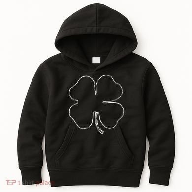 Dotted Cloverleaf St. Patrick's Day Kids Hoodie