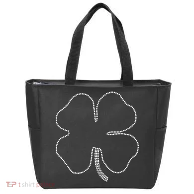 Dotted Cloverleaf St. Patrick's Day Tote Bag