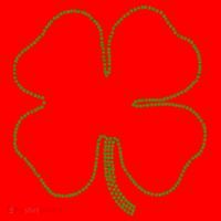 Dotted Cloverleaf St. Patrick's Day Santa Hat thumb 1