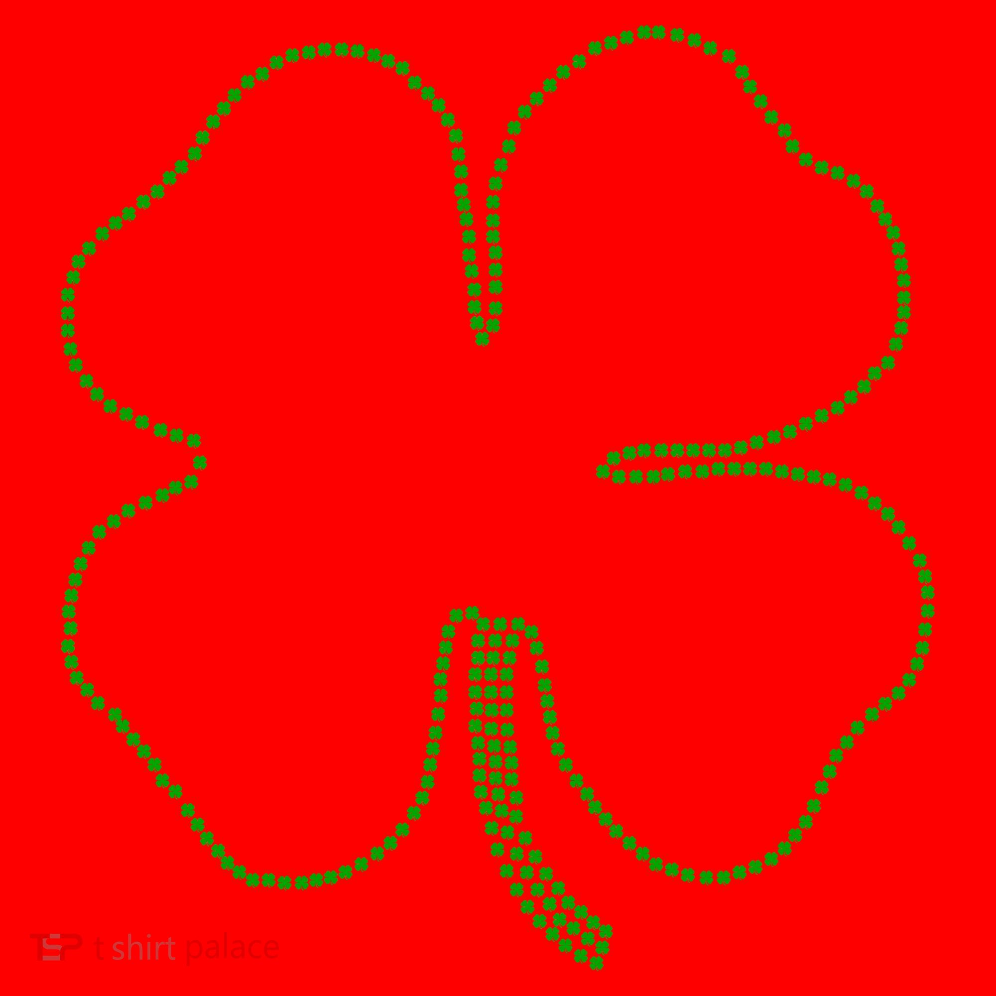 Dotted Cloverleaf St. Patrick's Day Santa Hat