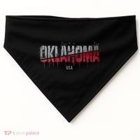Distressed Oklahoma Usa USA-Made Doggie Bandana thumb 0