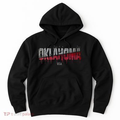Distressed Oklahoma Usa Hoodie