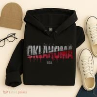 Distressed Oklahoma Usa Hoodie thumb 4