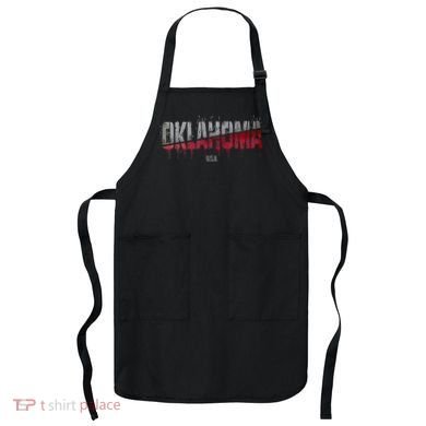 Distressed Oklahoma Usa Apron