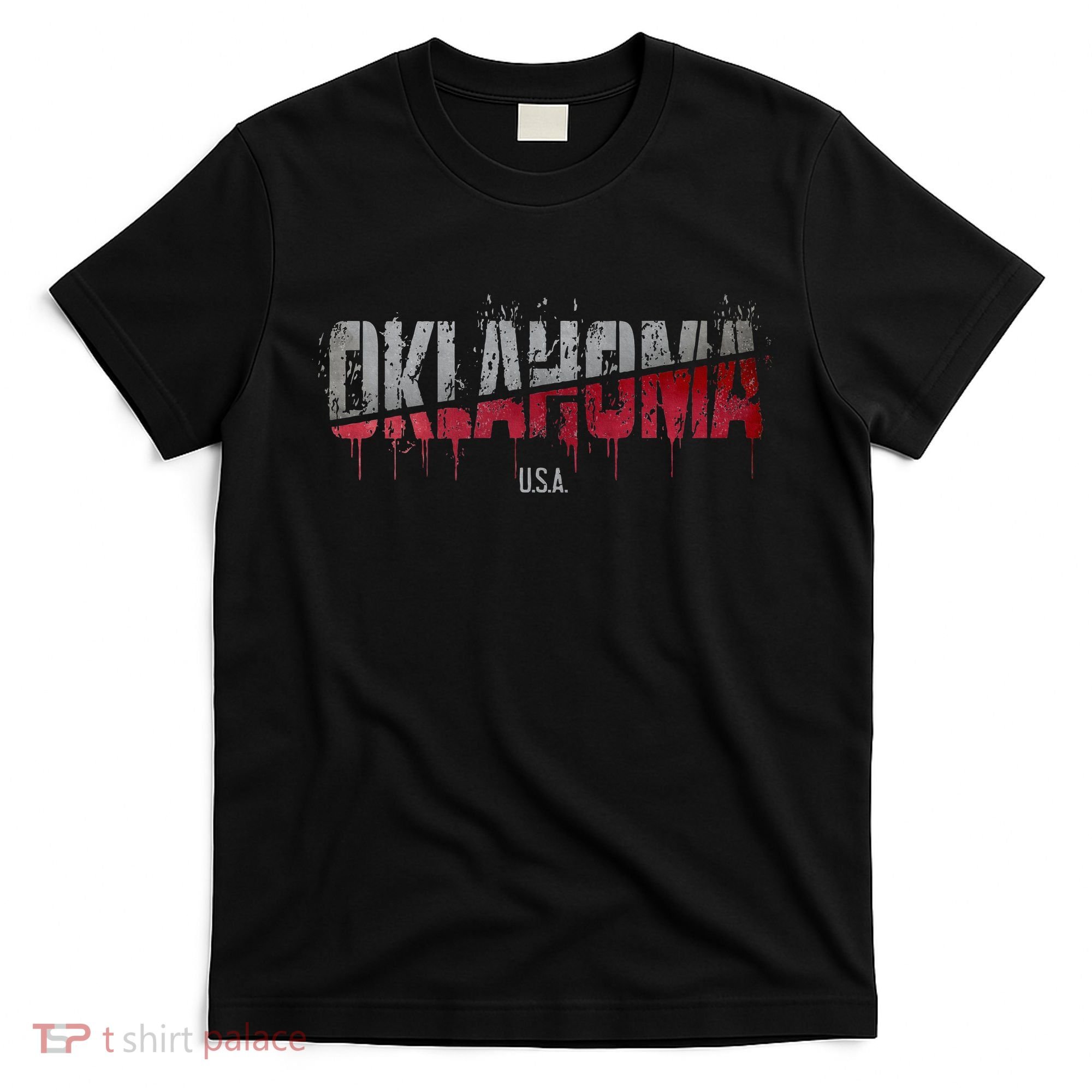 Distressed Oklahoma Usa T-Shirt