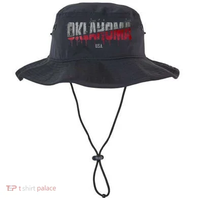 Distressed Oklahoma Usa Bucket Hat