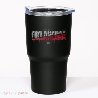 Distressed Oklahoma Usa Tumbler