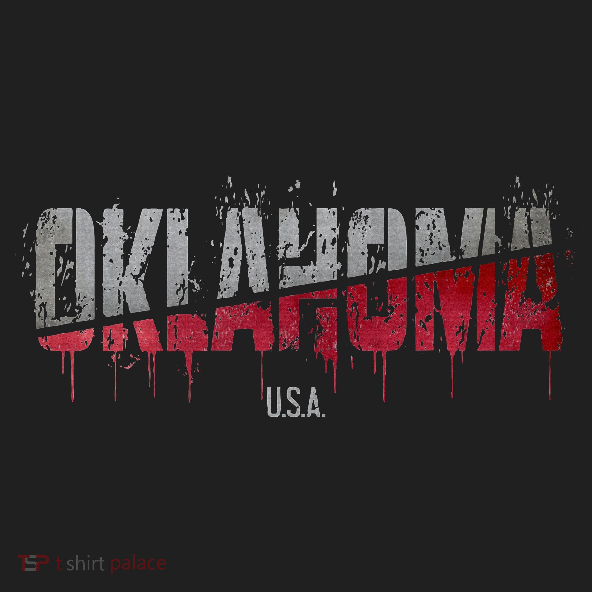 Distressed Oklahoma Usa Tumbler