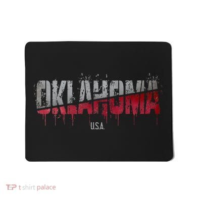 Distressed Oklahoma Usa Mousepad
