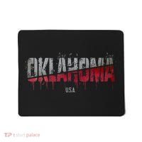 Distressed Oklahoma Usa Mousepad thumb 0