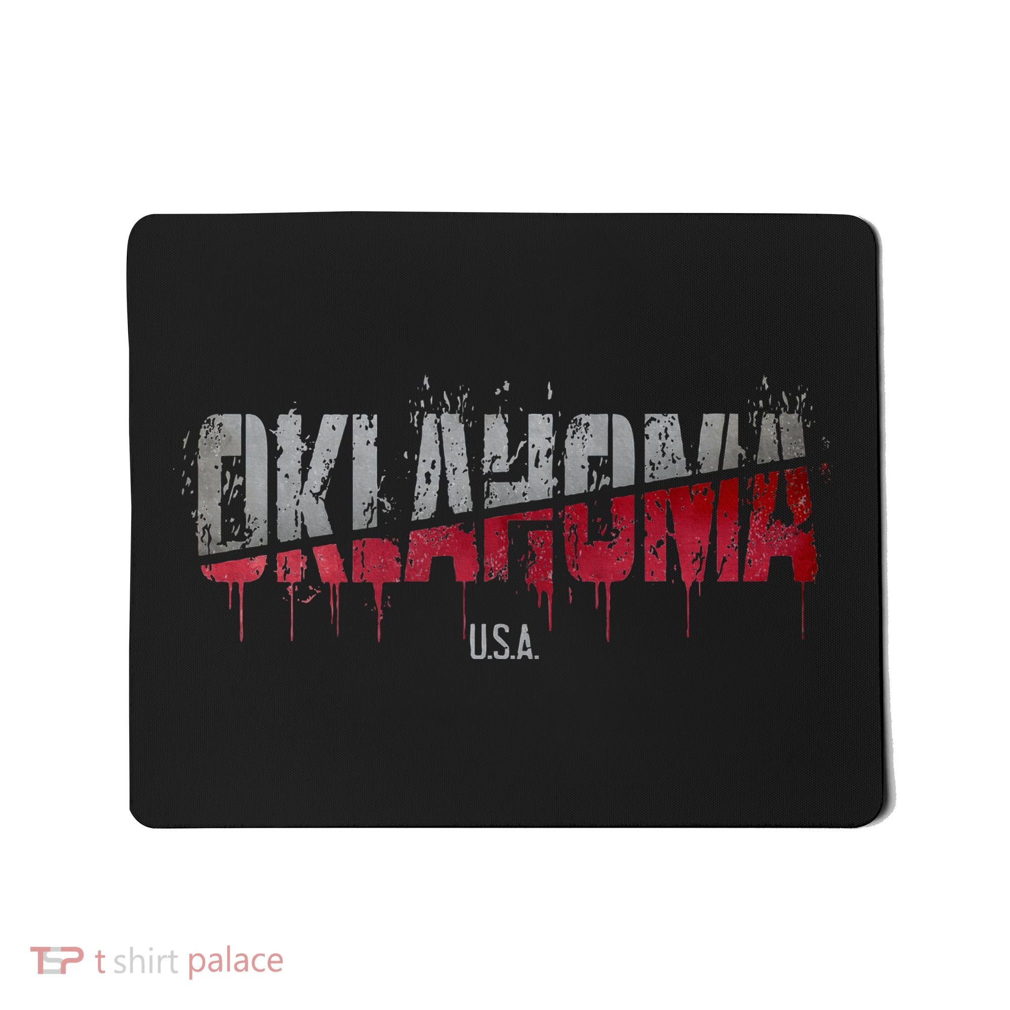 Distressed Oklahoma Usa Mousepad
