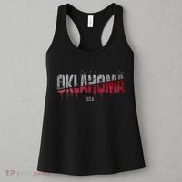 Distressed Oklahoma Usa Women's Tank Top thumb 3