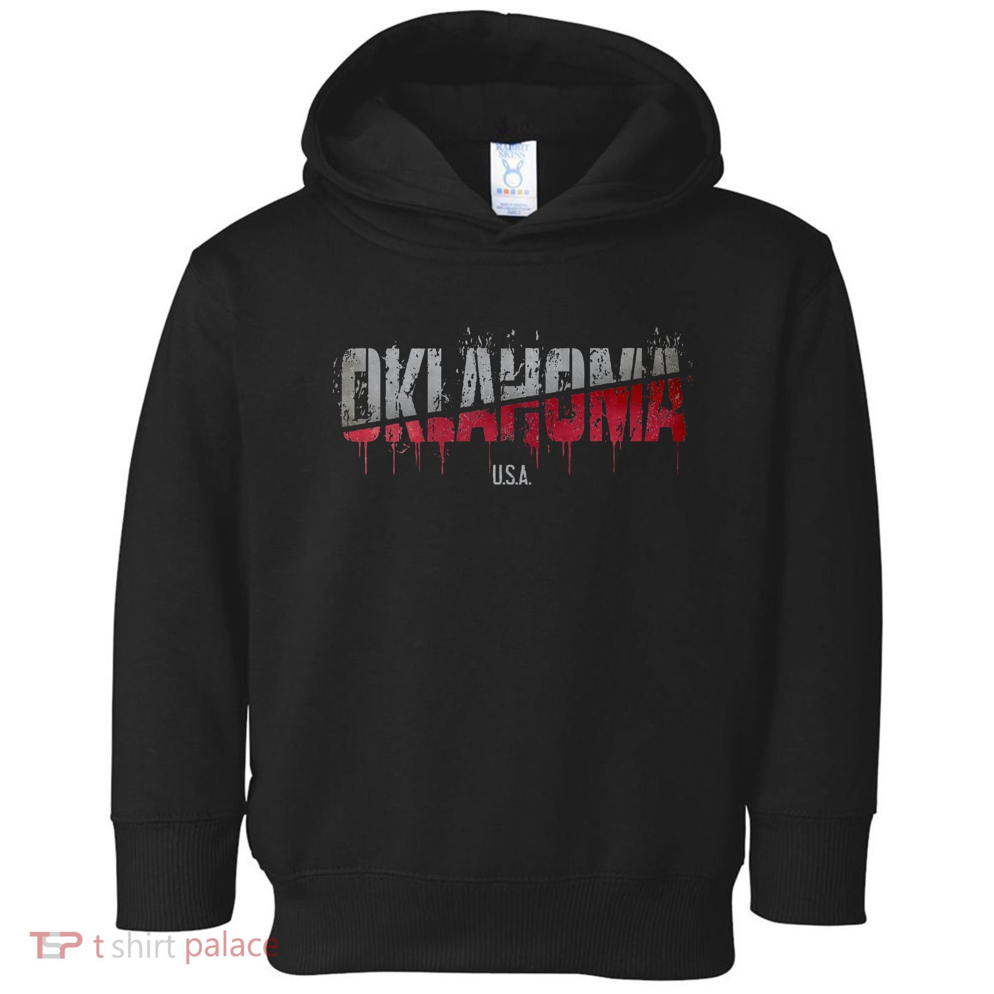 Distressed Oklahoma Usa Toddler Hoodie