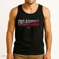 Distressed Oklahoma Usa Tank Top thumb 3