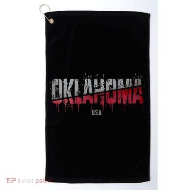 Distressed Oklahoma Usa Golf Towel