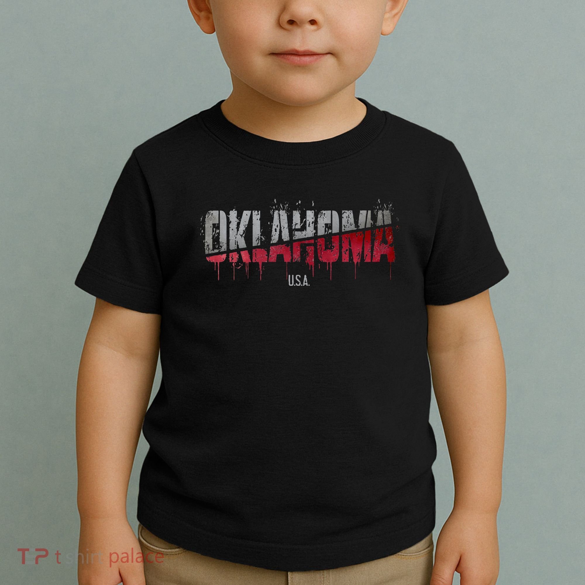 Distressed Oklahoma Usa Toddler T-Shirt