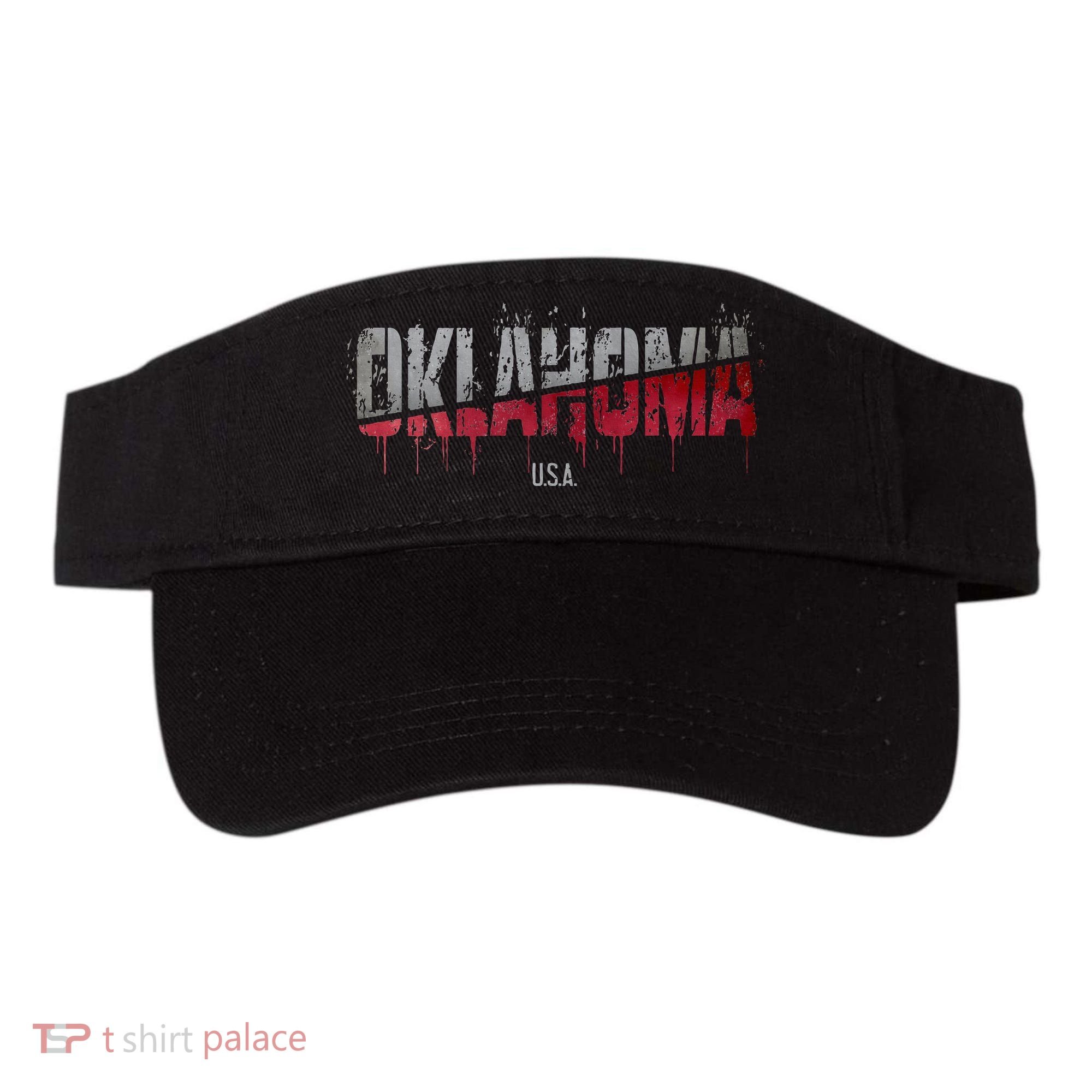 Distressed Oklahoma Usa Visor