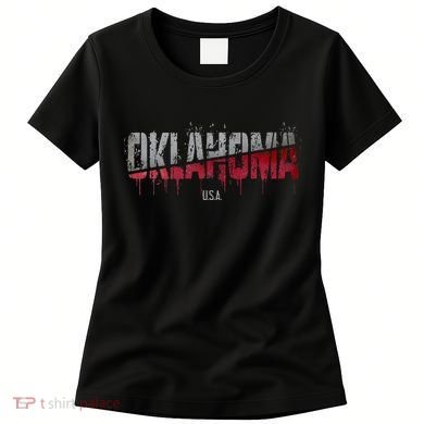 Distressed Oklahoma Usa Women's T-Shirt