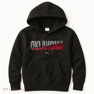 Distressed Oklahoma Usa Kids Hoodie