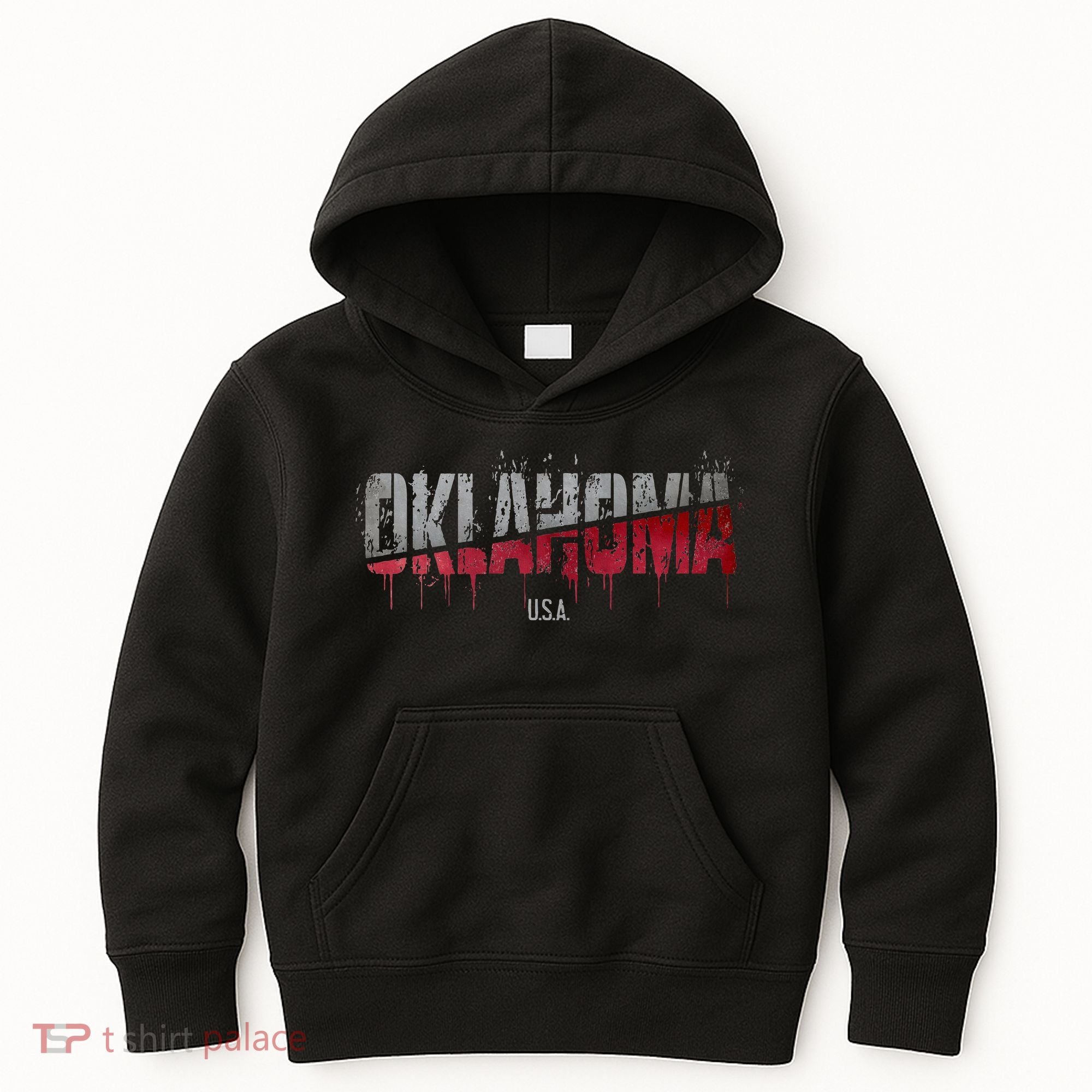Distressed Oklahoma Usa Kids Hoodie