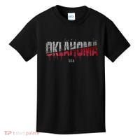 Distressed Oklahoma Usa Kids T-Shirt thumb 0