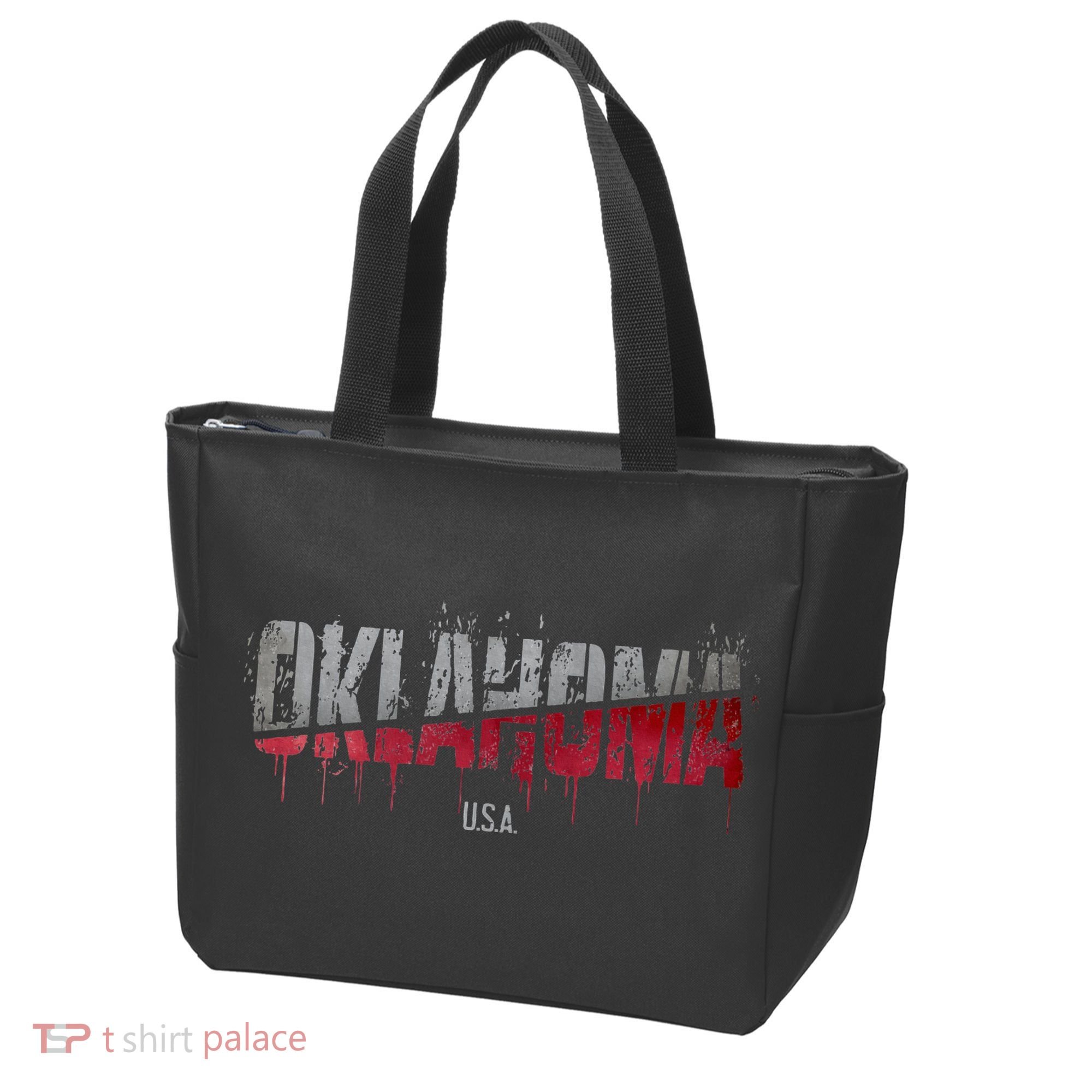 Distressed Oklahoma Usa Tote Bag