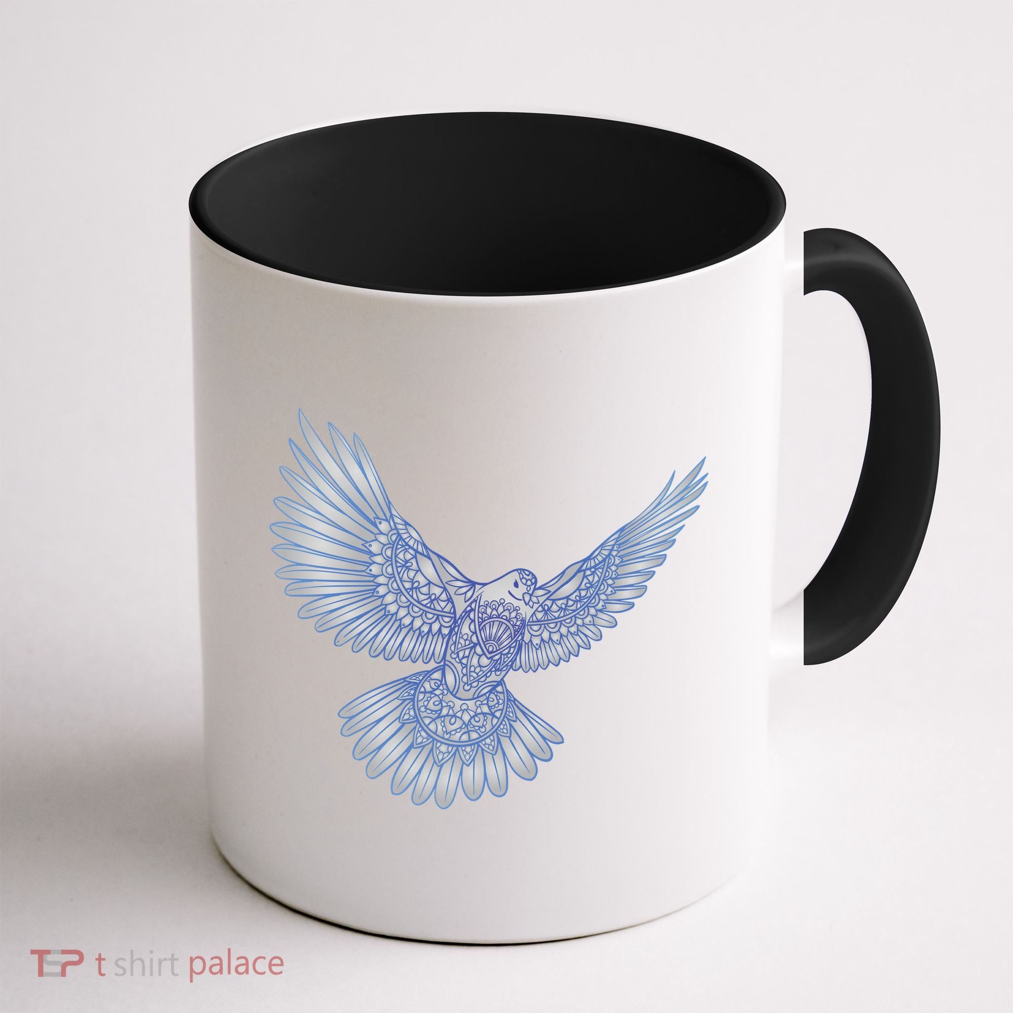 Dove Blue Porcelain Coffee Mug