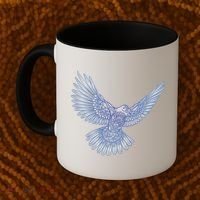 Dove Blue Porcelain Coffee Mug thumb 2